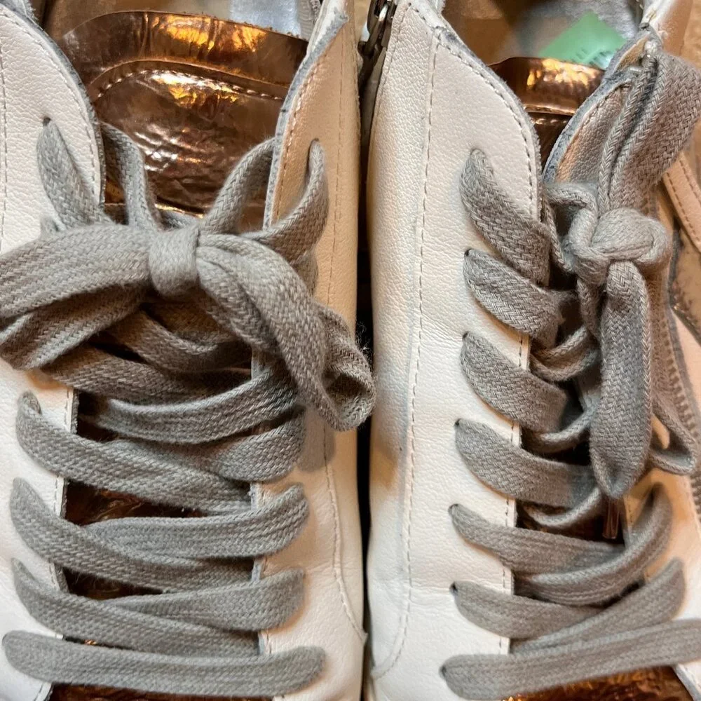 Dolce Vita Zonya Cooper Rose Gold Metallic High Top Sneaker Women’s Size 10 - Picture 12 of 15
